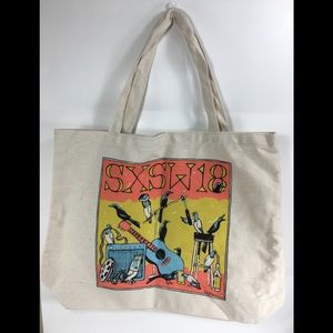 SXSW Music festival tote 2018 Austin TX Bird Guita